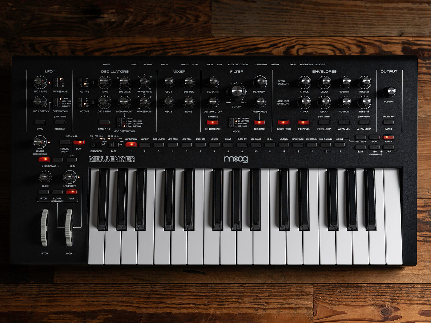 Moog Messenger synthesizer at Superbooth 25