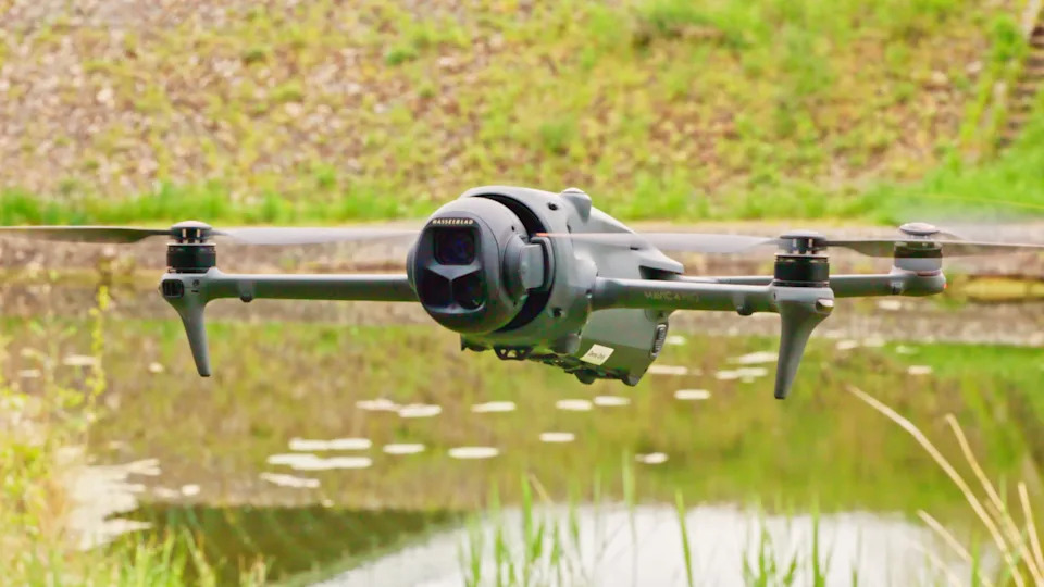 The DJI Mavic 4 Pro in flight