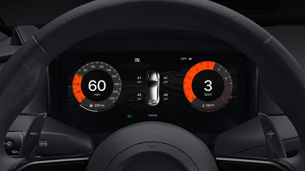 CarPlay Ultra interface in Aston Martin