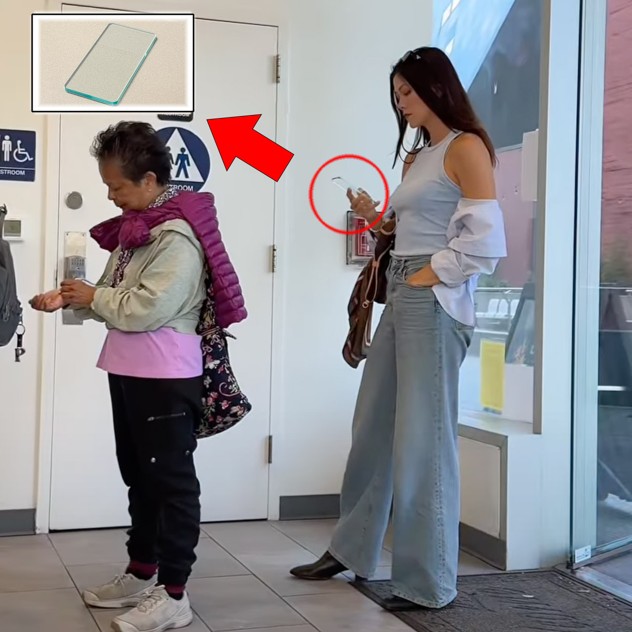 Viral Nokia transparent phone concept in a woman's hand