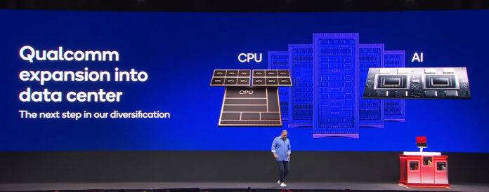 Modern data center infrastructure from Fujitsu, highlighting server racks and advanced technology